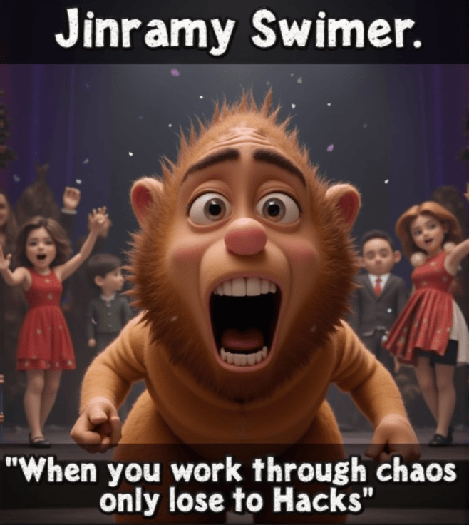 "Shocked Carmy Pixar-style meme from The Bear losing to Hacks at the 2024 Emmys."